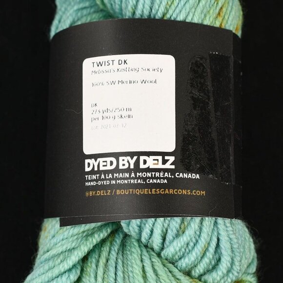 Dyed by Delz Twist DK Yarn Hand-Dyed Merino Wool Melissa's Knitting Society - Picture 3 of 3